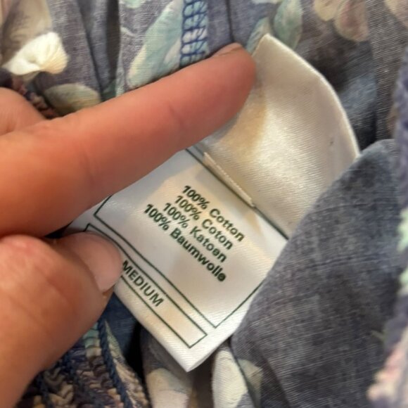 Vintage Laura Ashley 80's 100% Cotton Purple Floral Midi Skirt - Picture 6 of 9